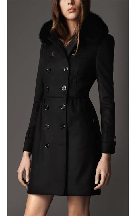 burberry coat women black|Burberry coat women's outlet.